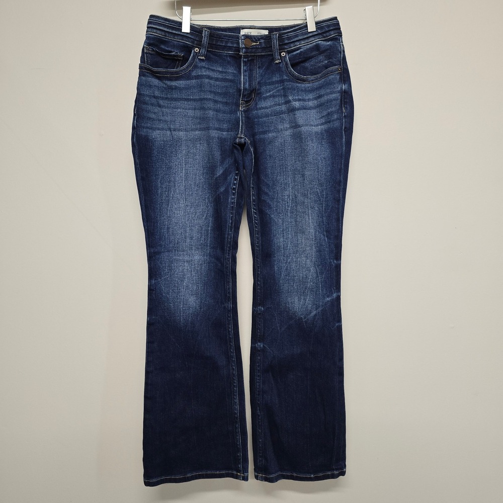 BKE Stella Bootcut Jeans Women 30 x 31.5 Dark Wash Cotton Blend Slim Low Rise